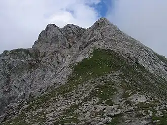 Gipfel des Hinteren Tajakopf von Süden