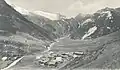 Hintertux 1902 mit dem Gletscher im Hintergrund
