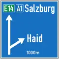 15a-a: Vorwegweiser – Auto­bahn oder Auto­straße