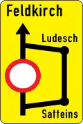 16a: Vorankündigung einer Umleitung
