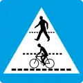 2c: Kennzeichnung einer Radfahrerüberfahrt und eines Schutzweges