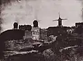 Hippolyte Bayard: Windmühlen, Montmartre, Paris, ca. 1842