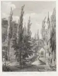 Denkmal für Hirschfeld im Seifersdorfer Schlossgarten