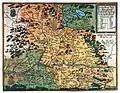 Gesüdete Karte von Österreich ob der Enns