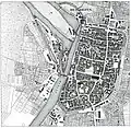 Stadtplan vor der Stadterweiterung Louis de Millas’.