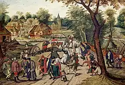 Pieter Brueghel der Jüngere: Hemfärd från Kermesse, vor 1638