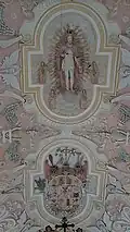 Stuckreliefs am Chorgewölbe