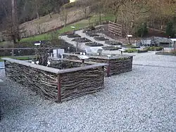 Hochbeet aus Geäst