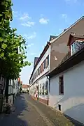 Der innerstädtische Blick auf die Villa Graeger