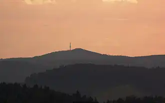 Gipfel des Hochkelbergs vom Gänsehals aus fotografiert