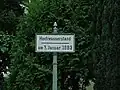 Detailansicht – Hochwassermarke 1883