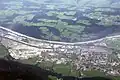 Hochwasser im Inntal bei Wörgl