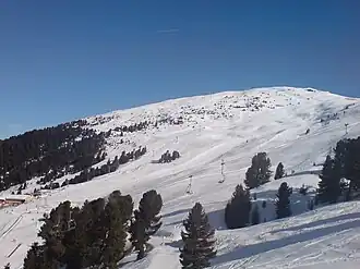 Skigebiet am Hochzeiger mit Sechszeiger