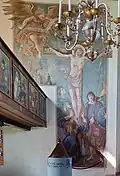 Wandbild zur Kreuzigung Jesu