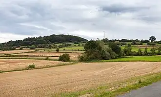 Die Hohe Asch mit der Antenne des Aussichtsturms