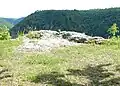 Hochfläche, auf der der Palas stand
