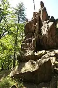 Gangquarz an der Östseite