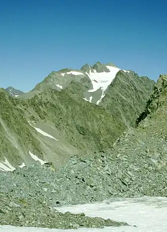 Hoher Seeblaskogel von Süden, vom Längentaler Ferner