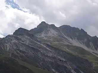 Hoher Burgstall vom Kreuzjoch aus gesehen