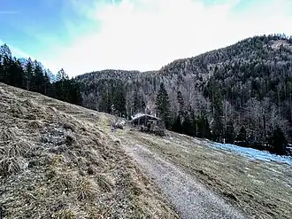 Zwieselberg (links) von der Hohlensteinalm