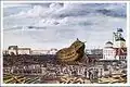 Die Kriegswerft in Holmen (Kopenhagen) wurde 1807 von Briten zerstört