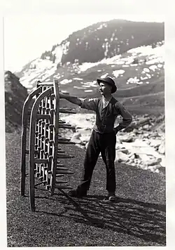 Holzschlitten für Heutransport – Surselva (um 1900)