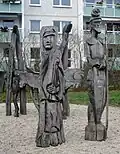 Holzskulpturen „Don Quichotte“ (2021)