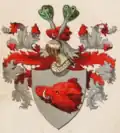 Wappen derer von Honstedt (rot-silbern)