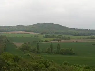 Der Hoppelberg, von Gläsernen Mönch aus gesehen