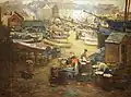 Gwendoline Hopton: Packing Fish, St Ives Harbour