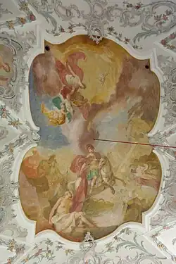 Heiliger Martin teilt seinen Mantel mit einem Bettler