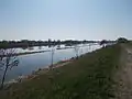 Hortobágy-Berettyó, beim Stadtteil Kétgátközikert von Mezőtúr