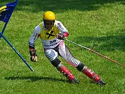 Hossein Kalhor im Riesenslalom der Grasski-WM 2009