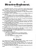 Diensten-Reglement des Hotels Pontresina