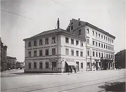 Hotel Stadt Rom kurz vor dem Abriss 1905