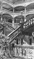 Stiegenhaus, wie es bis 1907 bestand