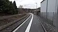 Bahnsteig, Blickrichtung Wertheim