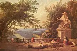 Die Terrasse beim Schloss Marly-le-Roi