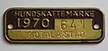 Schwedische Hundemarke, 1970