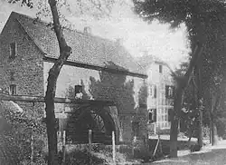 Deutschherrenmühle um 1909, Namensgeber für Hermülheim.