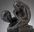 Affe mit Schädel 1893