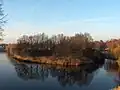 Kehlseite eines Ravelin der Festung Hulst (Niederlande) vom Hauptwall aus gesehen, Anfang des 17. Jh.