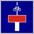 G-302 für Radverkehr durchlässige Sackgasse