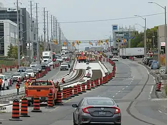 Baustelle auf der Hurontario St. (2023)