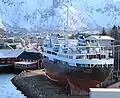 Das Schiff im März 2006, kurz vor Errichtung des vorübergehenden Schutzdaches