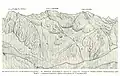 Höllentalspitzen (Jubiläumsgrat) von Süden. Zeichnung von H. v. Barth 1873