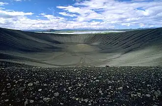 Blick in den Krater des Hverfjall