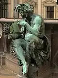 Mann mit Schiff