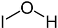 Struktur von Hypoiodiger Säure