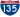 Straßenschild der I-135